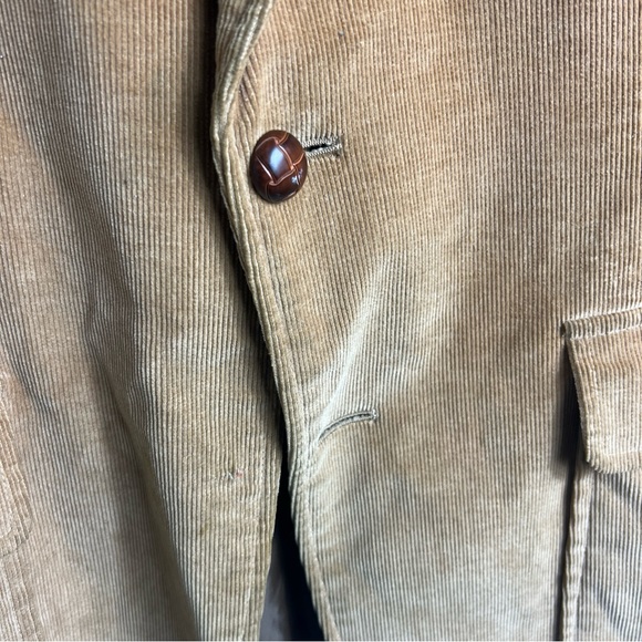 Vintage Cambridge Classics Mervyns Camel Corduroy Sport Coat Elbow Patches 42 - Picture 4 of 16